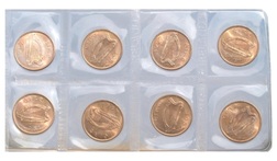 Ireland, 1967 Halfpennies Mint sealed pack of (8 coins) Choice BU