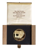 Cook Islands, 1974 Silver Gilt proof 50 Dollars, Commemorating The Centenary of Sir Winston Churchill