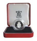 1988 UK, One Pound 'PIEDFORT' Silver Proof, issued by the Royal Mint Boxed with Certificate FDC