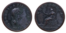 1807 Copper Halfpenny, FAIR