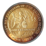 1975 Gold on Silver Proof, The First Referendum of the British People into a United Europe