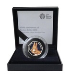 Beatrix Potter, 2016 'Squirrel Nutkin' 50p Silver Proof as issued with Royal Mint Certificate, in Black Case FDC