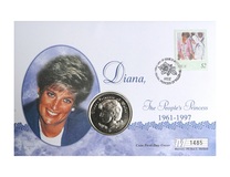 Niue, 1 Dollar 1997 'Diana Princess of Wales Memorial' First Day Coin Cover UNC