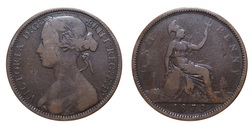 1873 Penny, aFine scarce 21058