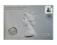 UK, 2007 Medallic Medal, Commemorating "ARNOLD MACHIN" Issued by the Royal Mint in a large Cover.
