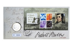 2009 Two Pounds, 'Robert Burns' Issued by the Royal Mint within a First Day Coin Cover