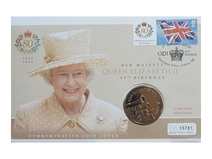UK, £5 - Five Pounds 2006 'The Queen's 80th Birthday'  First Day Coin Cover