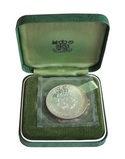 1972 Crown (25-Pence) Silver Proof Boxed with Royal Mint Certificate, Rev Light Toning  otherwise FDC.