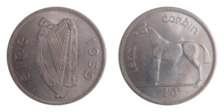 Ireland, 1959 Half-Crown, GVF