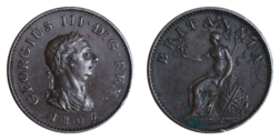 1806 Farthing, (Soho Mint), R/GVF