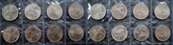 UK Decimal 1976/68 Ten-Pence (x 8) coins, UNC