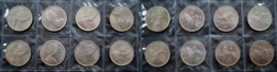 UK Decimal 1974 Ten Pence (x 8) Coins, UNC