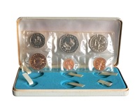 Isle of Man, 1971 Proof Coins & inner case in excellent condition, outside of case stained, otherwise FDC