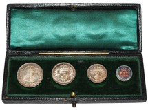 1902 Maundy Set, in Dated Case, UNC