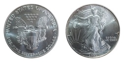 US, 1993 1 ounce Silver 0.999, American Eagle, in capsule UNC