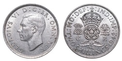 1942 Florin, Mint Lustre, GVF 41452