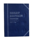 Great Britain, Empty Whitman Folder 1860 - 1880 Pennies, lightly used