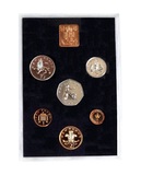 1976 Royal Mint Proof Coin Collection, Choice Grade slight toning, FDC.