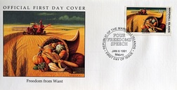 Marshall Islands, 'Jan 6 1991' Official First Day Cover, Choice UNC 'W18.FDC (4.2)'