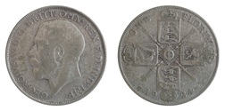1924 Florin, Fine and Scarce