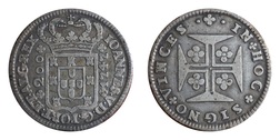 1747 Portugal 200 REIS (12 Vintens, 200 = 240 Reis) KM# 181