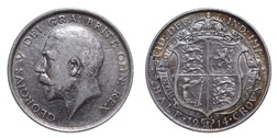 1914 George V Silver Half crown, GF 23671