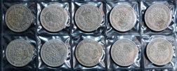 George VI Florins 1948 (10- Coins), F-GF