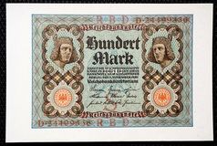 Germany, 100 Mark 1920 currency (1873-1923) Pick 69, Crisp UNC
