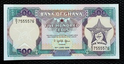 Ghana, 500 CEDIS 1993 Pick 28c, Crisp Uncirculated