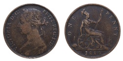 1889 Penny, Fine 64477