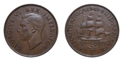 South Africa, 1941 Penny, VF