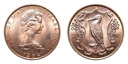 Isle of Man, 1984 AA One Pence, UNC