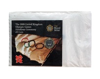 The 2008 UK Olympic Games Handover Ceremony £2 Coin from Beijing to London, Sealed in Royal Mint Folder