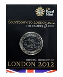 Countdown to London 2012 Games UK dated 2009 £5 Coin issued in a (Presentation Card)