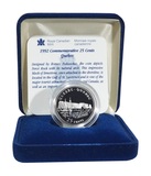 Canada 1992 Commemorative 25 Cents 'Quebec' Silver Proof , boxed with certificate FDC