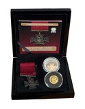 The Victoria Cross 2016 Gold and Silver Commemorative Set, from Tristan da Cunha - The Bradford Exchange