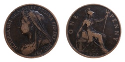 1900 Penny, Clear date