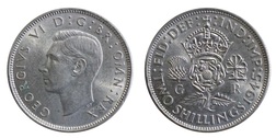 1945 Florin, Mint lustre, EF 20809