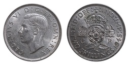 1945 Florin, Mint Luster GVF 20859
