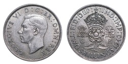 1943 Silver Florin, Mint lustre, VF 11629