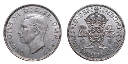 1943 Silver Florin, Mint lustre, GVF 20838