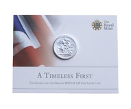 Twenty pounds, 2013 Rev: 'The George & The Dragon' .999 Fine Silver UNC sealed in Card
