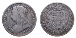 1898 Half crown, Fine 21552