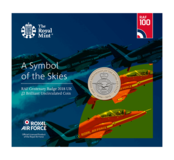 2018 RAF Centenary Badge, £2 Brilliant Uncirculated coin pack, Royal Mint Sealed as it left the Mint