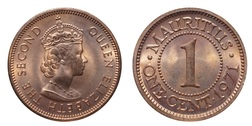 Mauritius, 1971 Cent, UNC Lustre