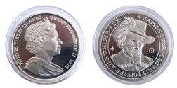 British Virgin Islands, 10 Dollars 'King James I' 2006 Silver Proof in Capsule