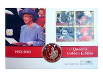 Falkland Islands, 2002 50p 'The Queen's Golden Jubilee' First Day Cover by Mercury 76321