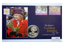 Gibraltar, 2001 One Crown 'Queen Elizabeth II 75th birthday' First day cover by Mercury Covers. UNC