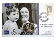 Gibraltar, 1997 One Crown 'Golden wedding anniversary' First day cover by Mercury, UNC 76351