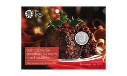2017 The Christmas Silver Six Pence, sealed in Royal Mint Pack, Brilliant Uncirculated